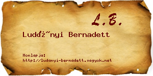 Ludányi Bernadett névjegykártya